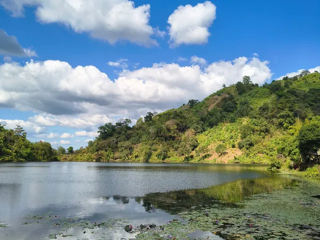 Hill country above a river valley in Bandarban